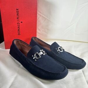 Donald J Pliner Men's Metal Accent Suede Mocs Loafers - Size 10